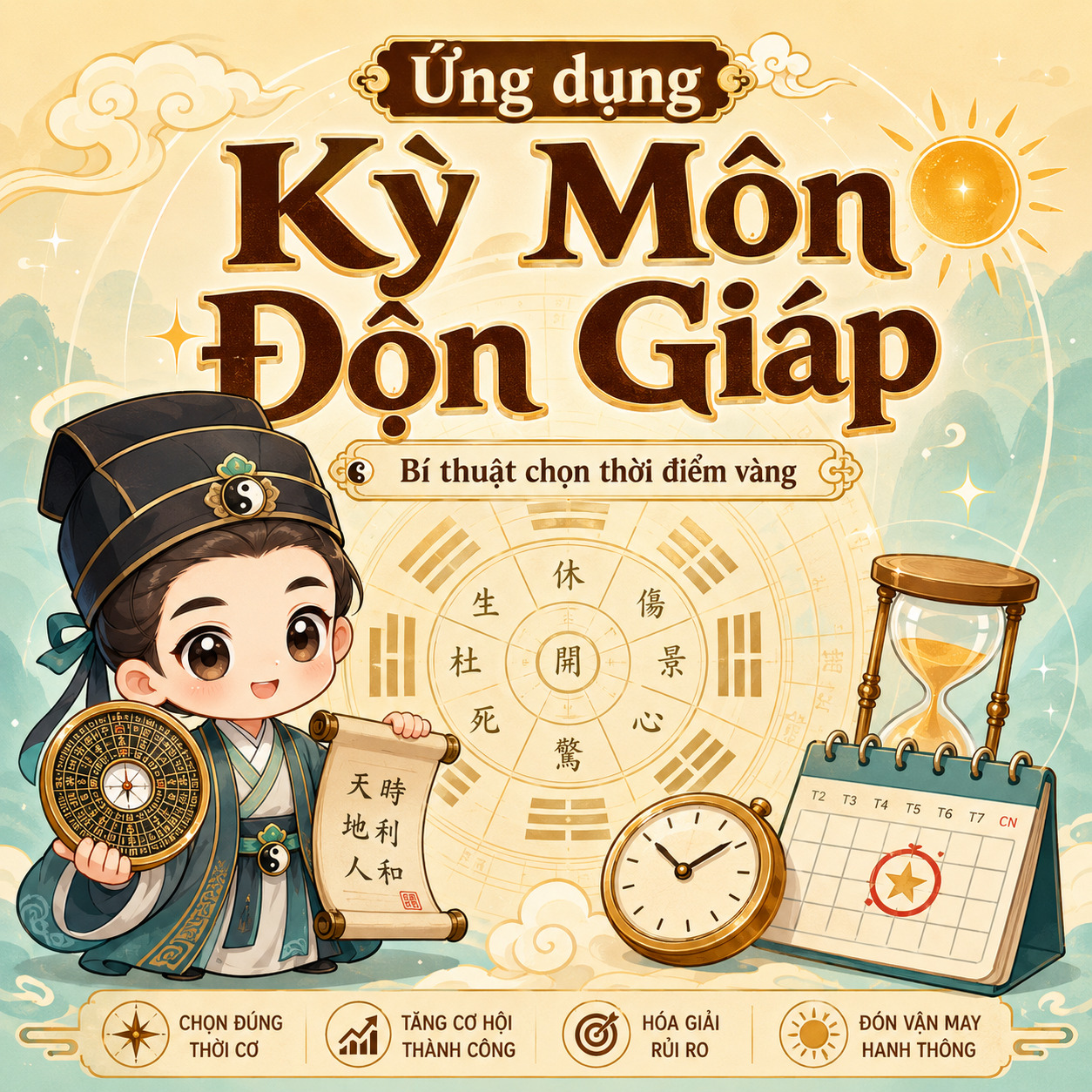 Ứng dụng Kỳ Môn Độn Giáp – bí thuật chọn thời điểm vàng